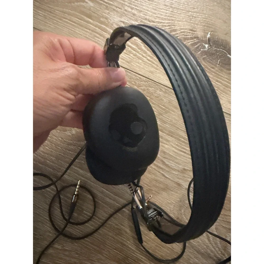 Skullcandy Navigator On-Ear Headphones Polished Blue w/ Hard Case Tested